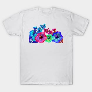 Artistic Design Flowers T-Shirt